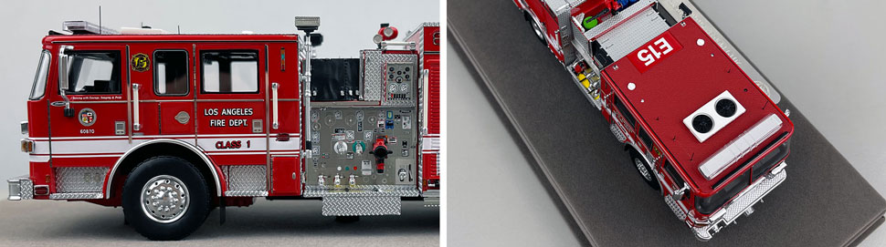 Closeup pictures 5-6 of the City of Los Angeles Fire Department Pierce Engine 15 scale model