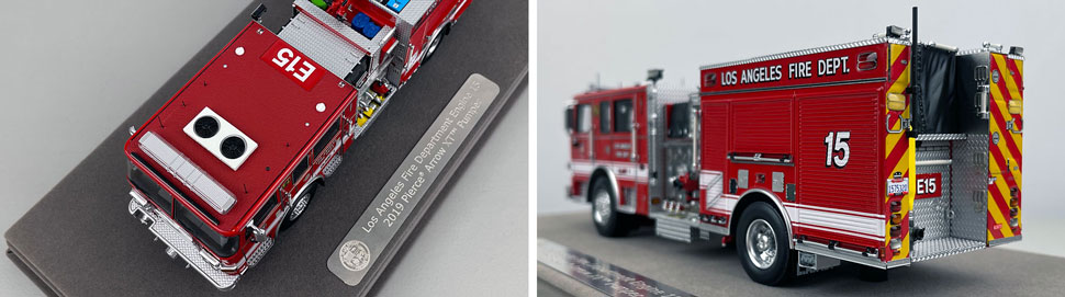 Closeup pictures 7-8 of the City of Los Angeles Fire Department Pierce Engine 15 scale model
