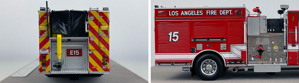 Closeup pictures 9-10 of the City of Los Angeles Fire Department Pierce Engine 15 scale model