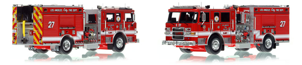 City of Los Angeles Pierce Arrow XT Engine 27 scale model is hand-crafted and intricately detailed.