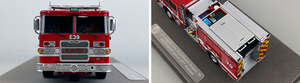 Closeup pictures 1-2 of the City of Los Angeles Fire Department Pierce Engine 39 scale model