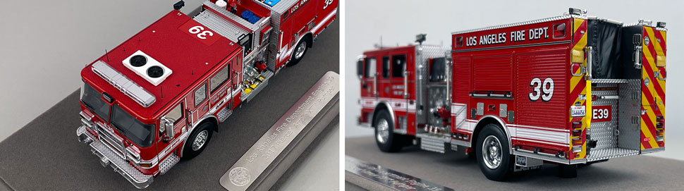 Closeup pictures 7-8 of the City of Los Angeles Fire Department Pierce Engine 39 scale model