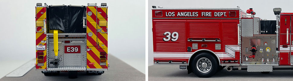 Closeup pictures 9-10 of the City of Los Angeles Fire Department Pierce Engine 39 scale model