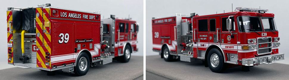 Closeup pictures 11-12 of the City of Los Angeles Fire Department Pierce Engine 39 scale model