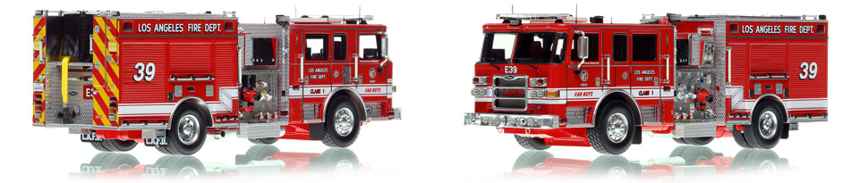 The first museum grade scale model of the Los Angeles Fire Department Pierce Arrow XT Engine 39