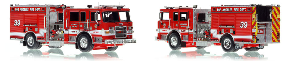 City of Los Angeles Pierce Arrow XT Engine 39 scale model is hand-crafted and intricately detailed.