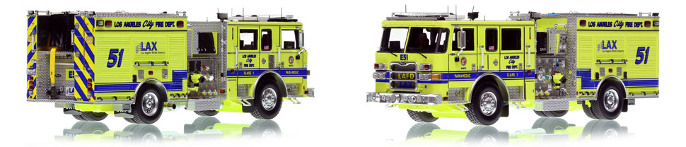 City of Los Angeles Pierce Arrow XT Engine 51 scale model is hand-crafted and intricately detailed.