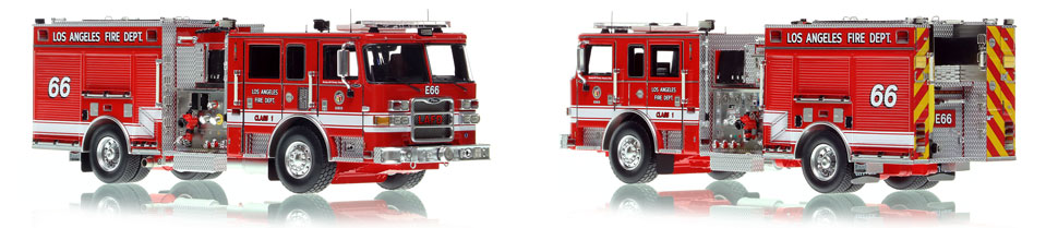 City of Los Angeles Pierce Arrow XT Engine 66 scale model is hand-crafted and intricately detailed.