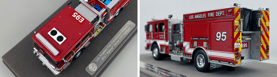 Closeup pictures 7-8 of the City of Los Angeles Fire Department Pierce Engine 95 scale model