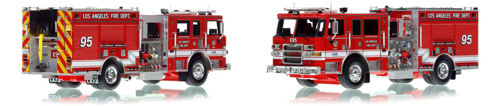 City of Los Angeles Pierce Arrow XT Engine 95 scale model is hand-crafted and intricately detailed.