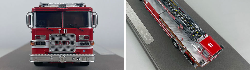 Closeup pictures 1-2 of the City of Los Angeles Fire Department Pierce Truck 11 scale model