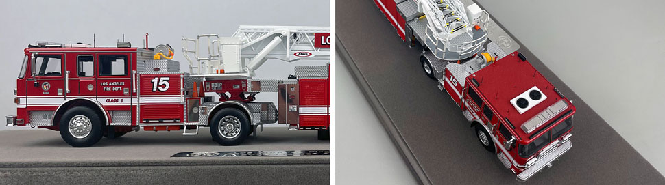 Closeup pictures 5-6 of the City of Los Angeles Fire Department Pierce Truck 15 scale model