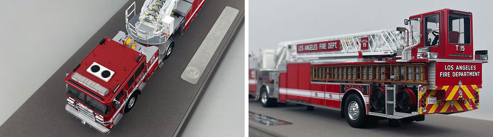 Closeup pictures 7-8 of the City of Los Angeles Fire Department Pierce Truck 15 scale model