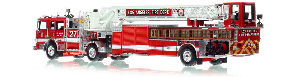 City of Los Angeles Pierce Arrow XT Truck 27 scale model is hand-crafted and intricately detailed.