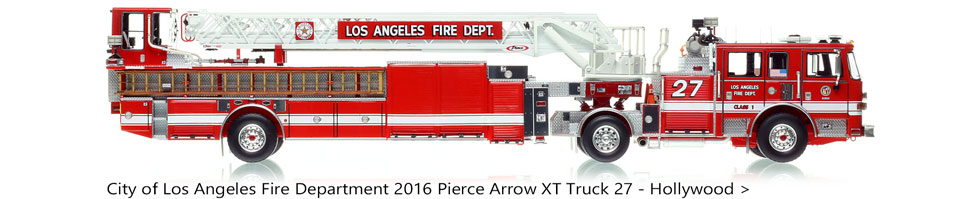 Order your LAFD 2016 Pierce Arrow XT Truck 27 in 1:50 scale today!