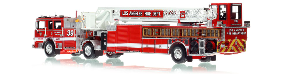 City of Los Angeles Pierce Arrow XT Truck 39 scale model is hand-crafted and intricately detailed.