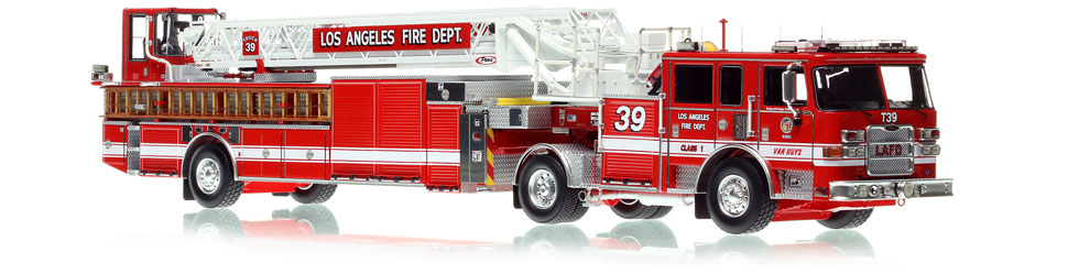 The first museum grade scale model of the Los Angeles Fire Department Pierce Arrow XT Truck 39