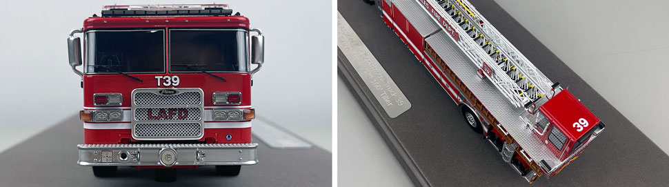 Closeup pictures 1-2 of the City of Los Angeles Fire Department Pierce Truck 39 scale model