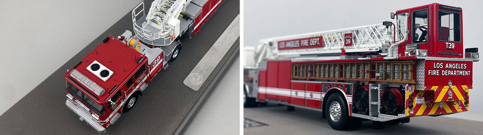 Closeup pictures 7-8 of the City of Los Angeles Fire Department Pierce Truck 39 scale model