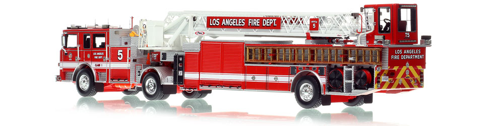 City of Los Angeles Pierce Arrow XT Truck 5 scale model is hand-crafted and intricately detailed.