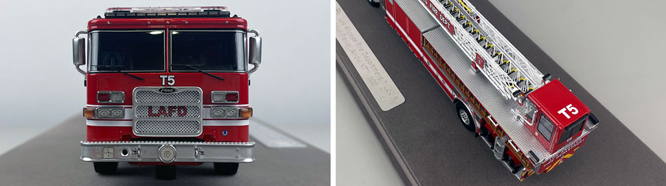 Closeup pictures 1-2 of the City of Los Angeles Fire Department Pierce Truck 5 scale model