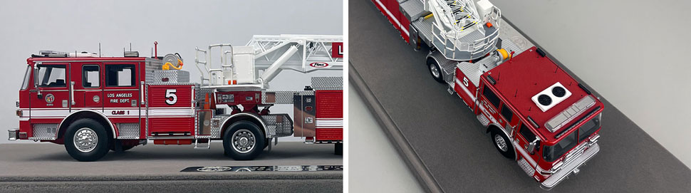 Closeup pictures 5-6 of the City of Los Angeles Fire Department Pierce Truck 5 scale model