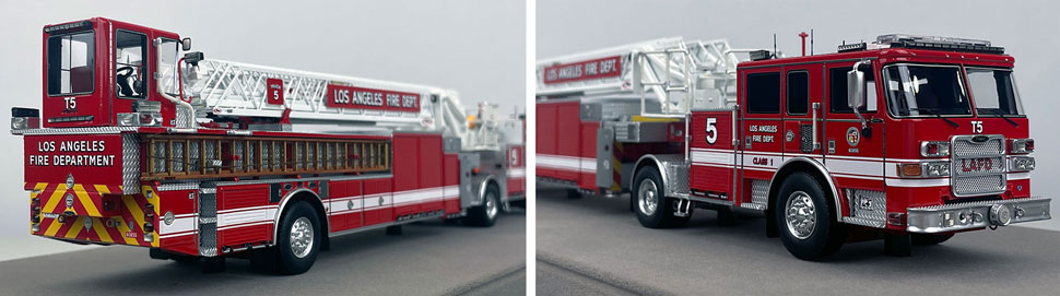 Closeup pictures 11-12 of the City of Los Angeles Fire Department Pierce Truck 5 scale model