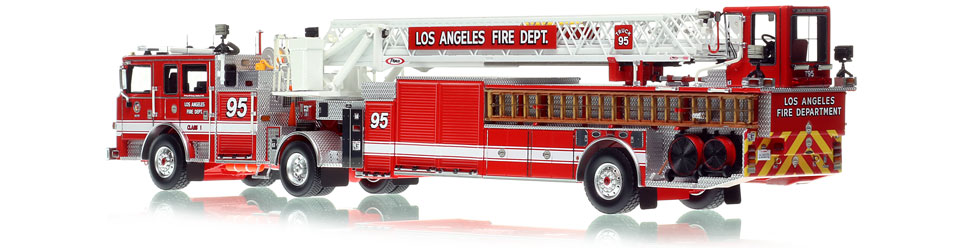 City of Los Angeles Pierce Arrow XT Truck 95 scale model is hand-crafted and intricately detailed.