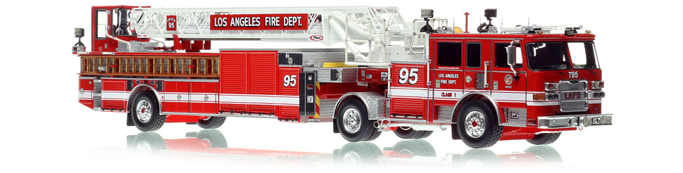 The first museum grade scale model of the Los Angeles Fire Department Pierce Arrow XT Truck 95