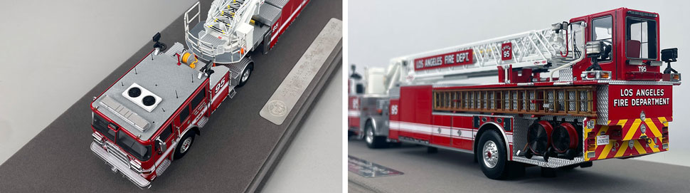 Closeup pictures 7-8 of the City of Los Angeles Fire Department Pierce Truck 95 scale model