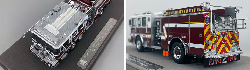 Closeup pictures 7-8 of the Prince George's Fire Department Pierce Enforcer Engine 2 scale model