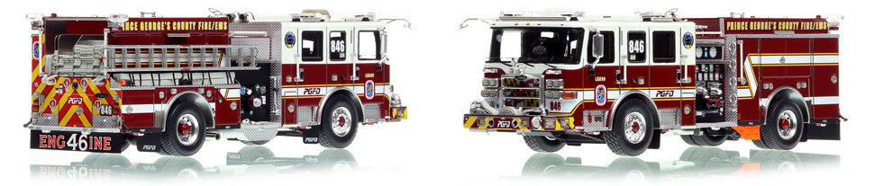 The first museum grade scale model of the PGFD Pierce Enforcer Engine 46