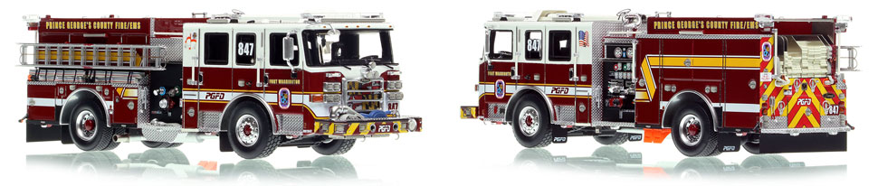 The first museum grade scale model of the PGFD Pierce Enforcer Engine 47
