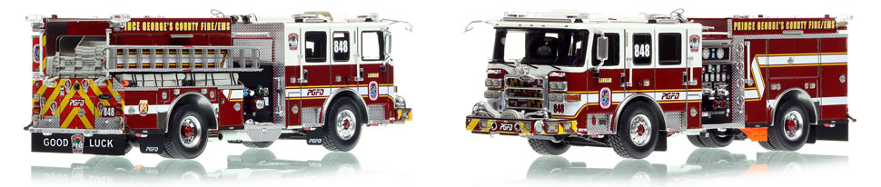 The first museum grade scale model of the PGFD Pierce Enforcer Engine 48