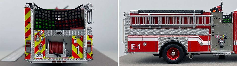 Closeup pictures 9-10 of the Memphis Fire Department E-One Engine 1 scale model