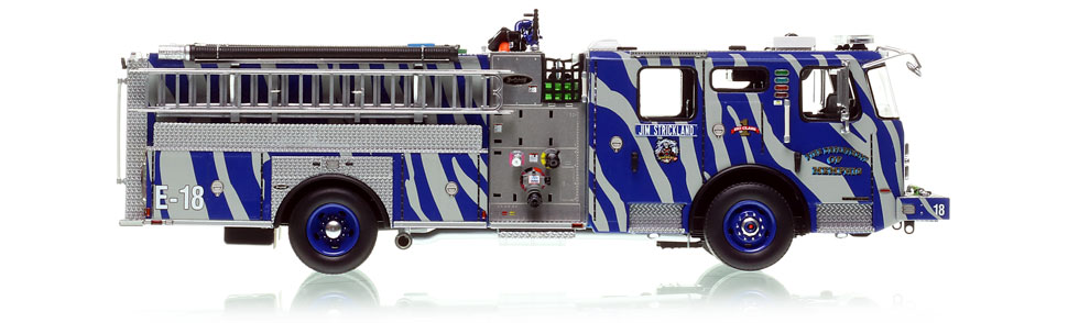 1:50 scale Memphis Fire Department 2022 E-One Typhoon Engine 18 - University of Memphis