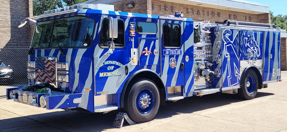 Real truck image of Memphis Fire Department Engine 18