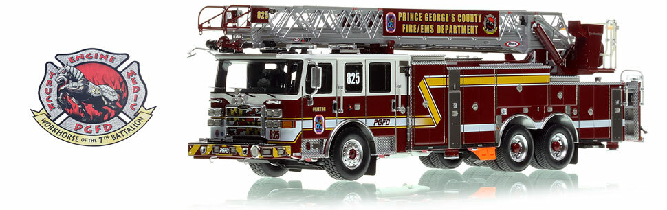 Order your PGFD 2019 Pierce Enforcer Truck 825 today!