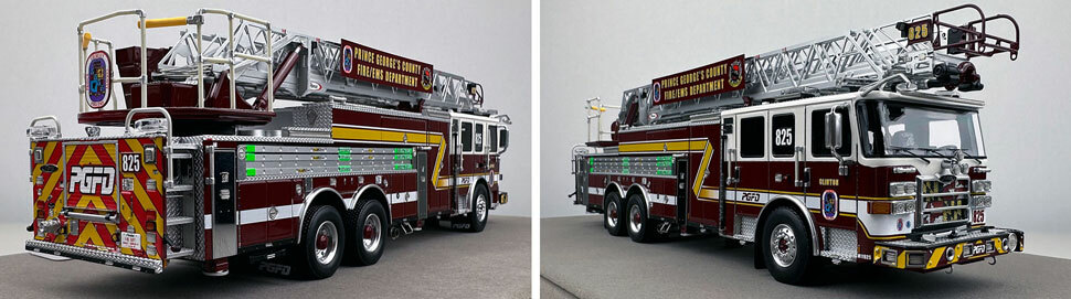 Closeup pictures 11-12 of the Prince George's Fire Department Pierce Enforcer Truck 25 scale model