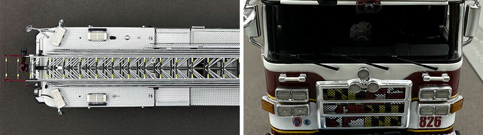 Closeup pictures 13-14 of the Prince George's Fire Department Pierce Enforcer Truck 26 scale model