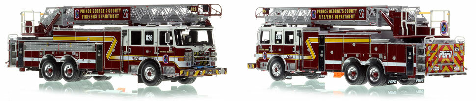 Prince George's County Fire Department Truck 26 scale model is hand-crafted and intricately detailed.