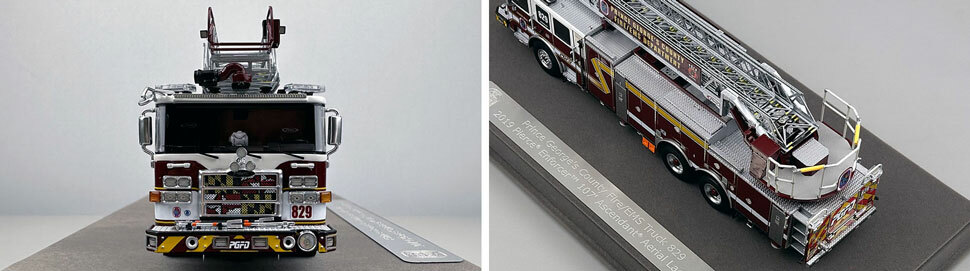 Closeup pictures 1-2 of the Prince George's Fire Department Pierce Enforcer Truck 29 scale model