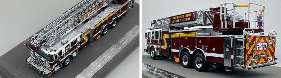 Closeup pictures 7-8 of the Prince George's Fire Department Pierce Enforcer Truck 29 scale model