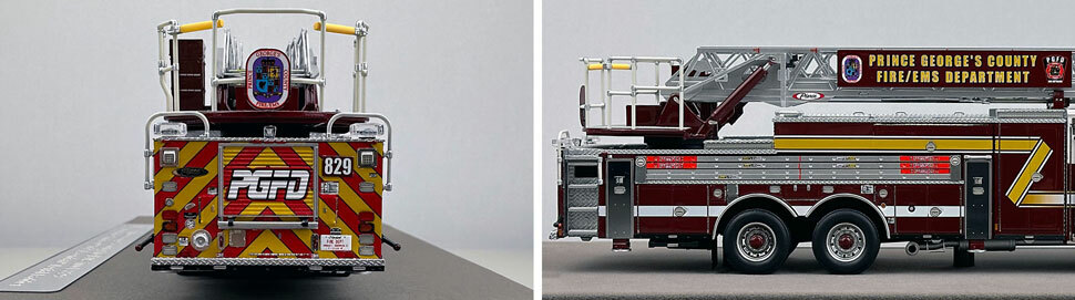 Closeup pictures 9-10 of the Prince George's Fire Department Pierce Enforcer Truck 29 scale model