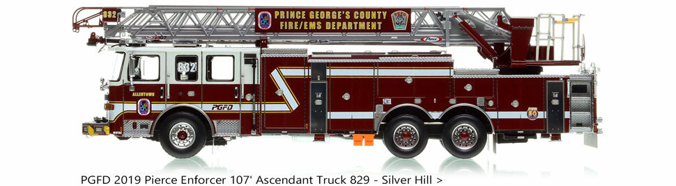 Pierce museum grade fire truck scale models by Fire Replicas