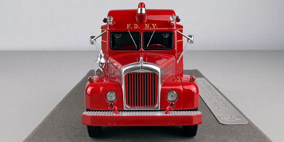 Closeup pictures of the FDNY 1959 Mack B/Gerstenslager Rescue 1 scale model