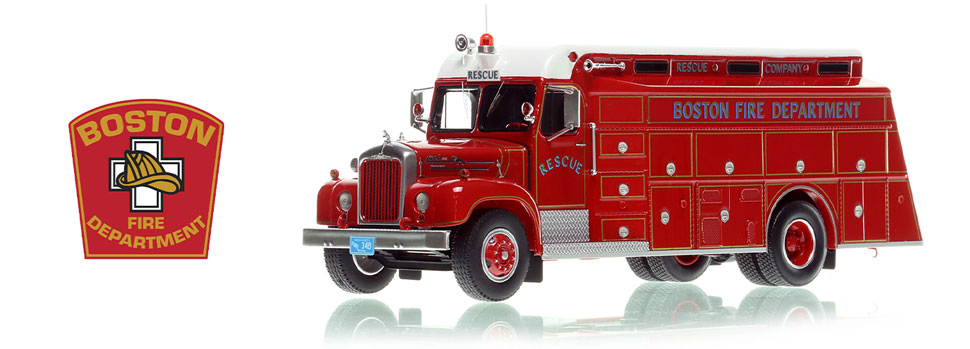 Order your Boston Fire Department 1964 Mack B/Gerstenslager Rescue Company today!