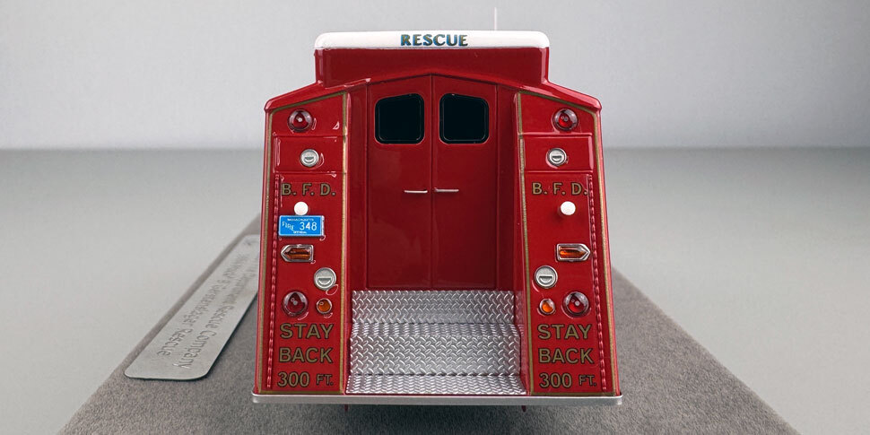 Order your Boston 1964 Mack B/Gerstenslager Rescue scale model today!