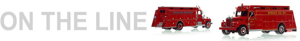 Assembly pictures of the FDNY 1959 Mack B/Gerstenslager Rescue 1 scale model