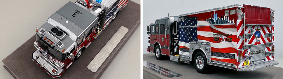 Closeup pictures 7-8 of the Miami-Dade Sutphen Engine 3 scale model